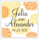 Search for light orange wedding stickers Yellow