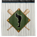 Search for baseball shower curtains Batter