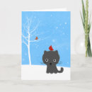 Search for white cat christmas cards Kitty