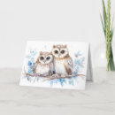 Search for cute owl christmas cards Blue