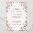 Search for rose gold foil wedding invitations Vintage