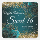 Search for teal blue sweet 16 stickers Sixteen
