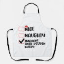 Search for naughty nice aprons Funny
