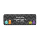 Search for monsters return address labels Baby shower
