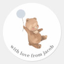 Search for baby shower birthday stickers Bear