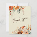 Search for autumn wedding thank you cards Earth tones