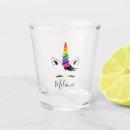 Search for unicorn shot glasses Rainbow