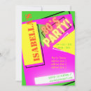 Search for neon colors invitations Retro