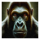 Search for ape face posters Gorilla