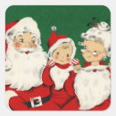 Search for mrs claus stickers Vintage