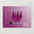Search for snowflake tree postcards Purple