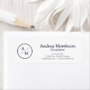 Search for office return address labels Navy blue