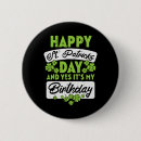 Search for st patricks day birthday badges Leprechaun