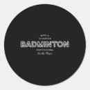 Search for badminton club stickers Funny