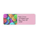 Search for happy face return address labels Smile