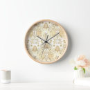 Search for beige cream clocks Floral