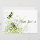 Search for dragonfly wedding invitations Green