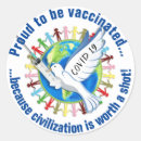Search for vaccine shot stickers Coronavirus
