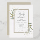 Search for emerald green baby shower invitations Greenery