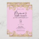Search for dirty thirty gold birthday invitations Glam