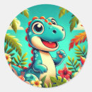 Search for cartoon dinosaur stickers Jungle