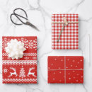 Search for red buffalo plaid wrapping paper Red and white