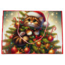 Search for christmas cat gift bags Whimsical