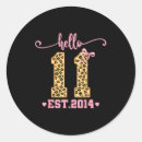 Search for 11th birthday stickers Party