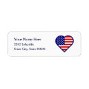 Search for american heart return address labels Flag