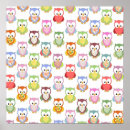 Search for colourful owl pattern posters Cute