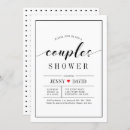 Search for red black white bridal shower invitations Simple