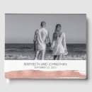 Search for rose gold wedding guest books Gold and white