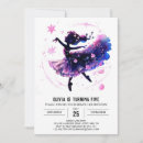 Search for dancer birthday invitations Watercolor