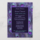 Search for purple peacock wedding invitations Elegant