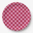 Search for pink plaid plates Pattern