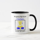 Search for blue and yellow mugs High school