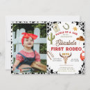Search for my rodeo 1st birthday invitations Cowboy