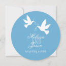 Search for white dove wedding invitations Blue