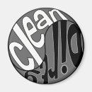 Search for clean dirty dishes sign magnets Black