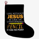 Search for religious christmas stockings Jesus