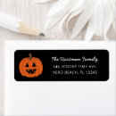 Search for pumpkin return address labels Party