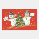 Search for vintage snowman stickers Snowmen