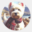 Search for white puppy stickers West highland white terrier