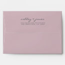 Search for purple wedding envelopes Return address