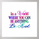 Search for be kind posters Inspirational quote