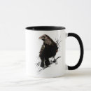 Search for black raven birds mugs Halloween