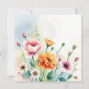 Search for wildflower mothers day cards Watercolor wildflowers