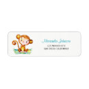 Search for monkey baby shower return address labels Animals