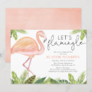 Search for flamingo baby girl shower invitations Greenery