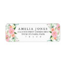 Search for pink and peach return address labels Botanical